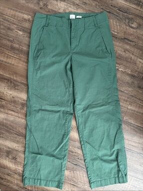 Dark army olive green wide leg pants